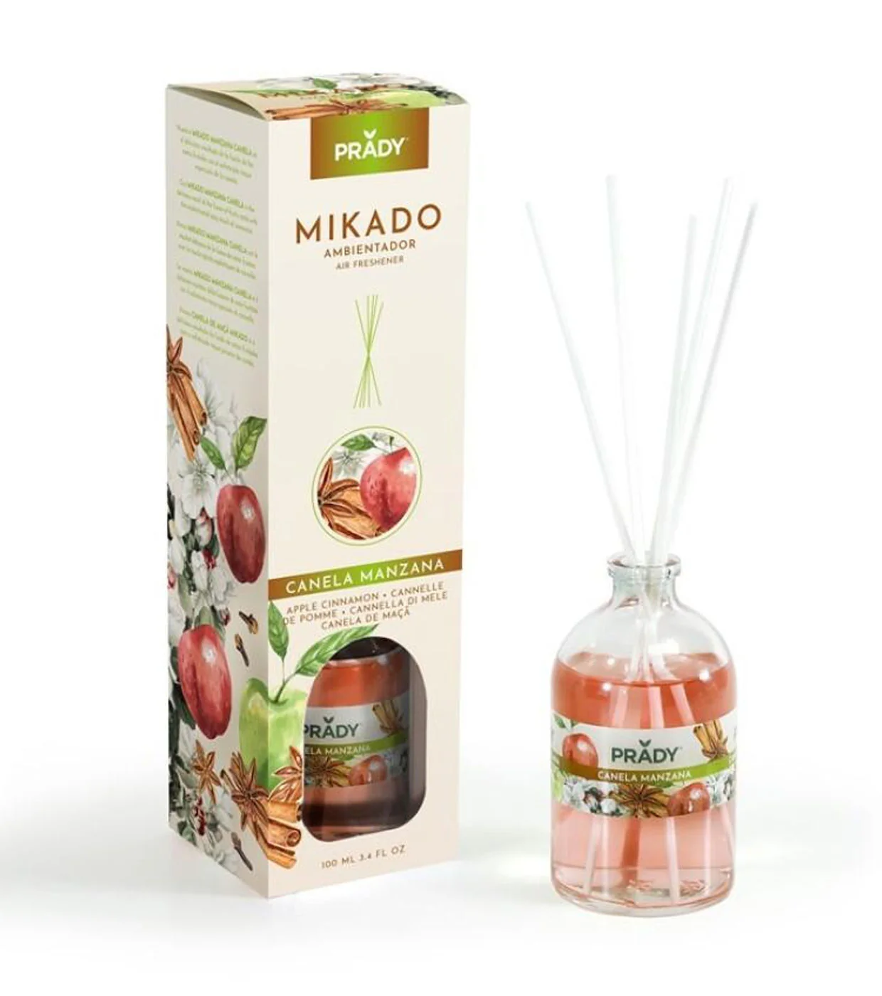 Ambientador Mikado CANELA Y MANZANA – Prady
