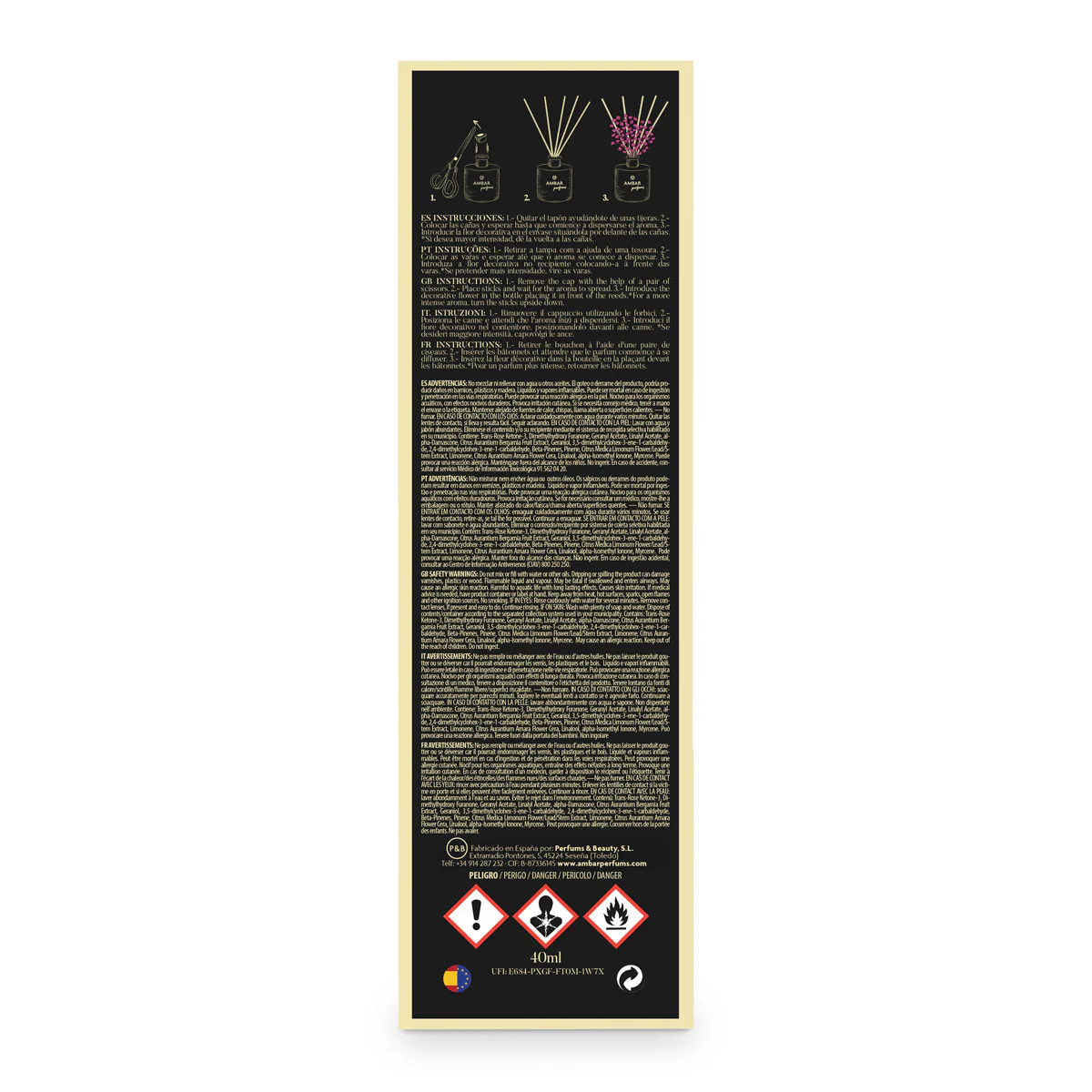 Ambientador Mikado Bayas Rojas Black & White 40 ml – AMBAR - Image 4