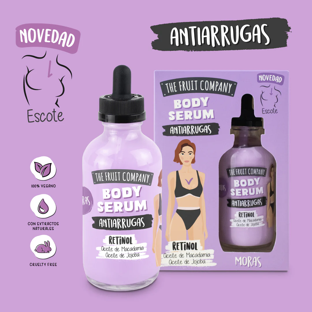 BODY SERUM ANTIARRUGAS PARA ESCOTE - MORAS - THE FRUIT COMPANY - Image 4
