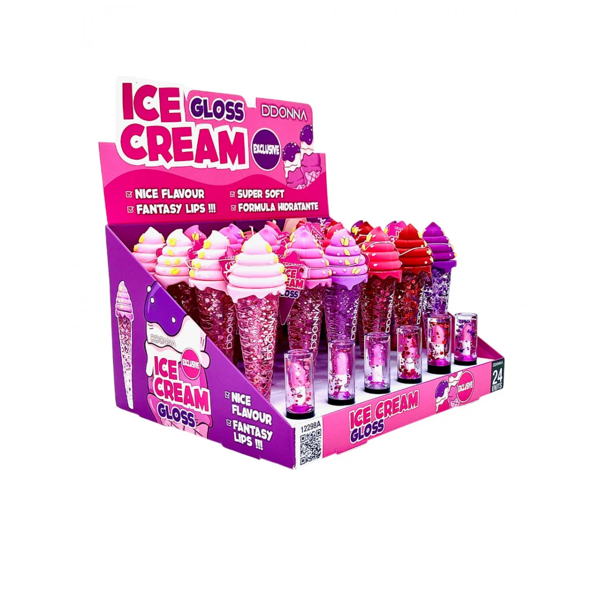 Brillo Reparador cambia Ph Helado Mágico -Ice Cream Lip Gloss-DDonna - Image 3
