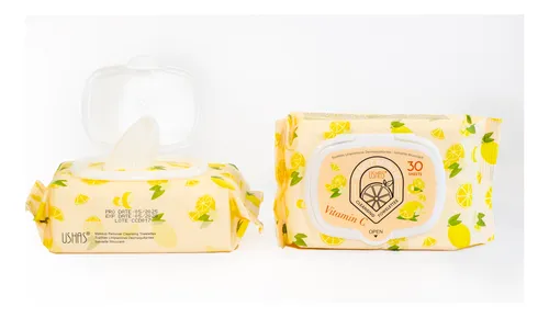 Toallitas Desmaquillantes Vitamina C LIMÓN 🍋 - USHAS - Image 2