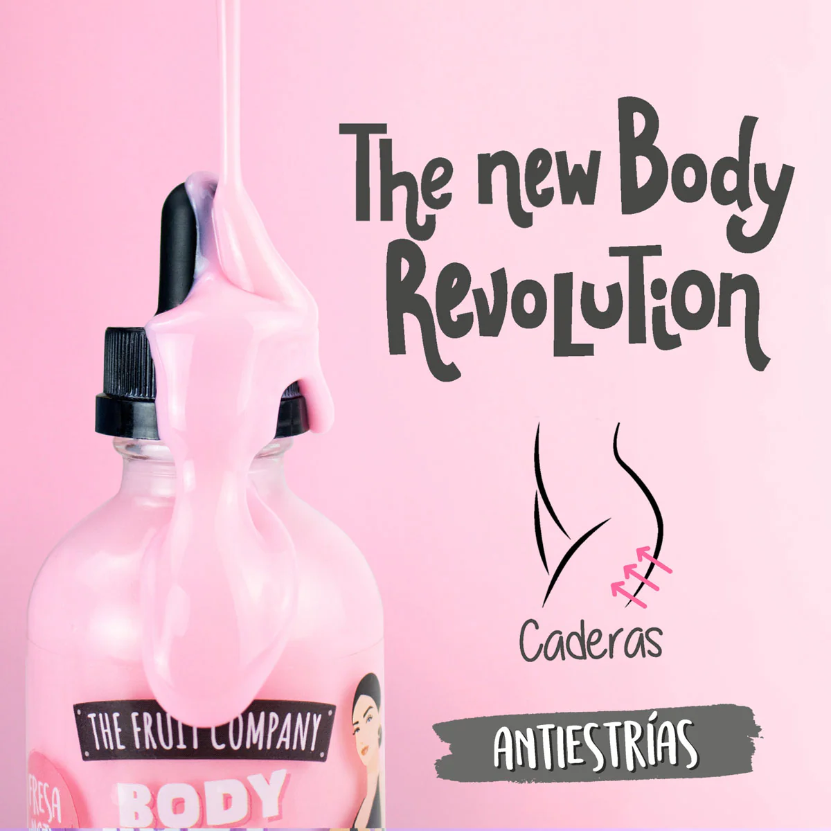 BODY SERUM ANTIESTRÍAS PARA CADERAS - FRESA Y NATA - THE FRUIT COMPANY - Image 3