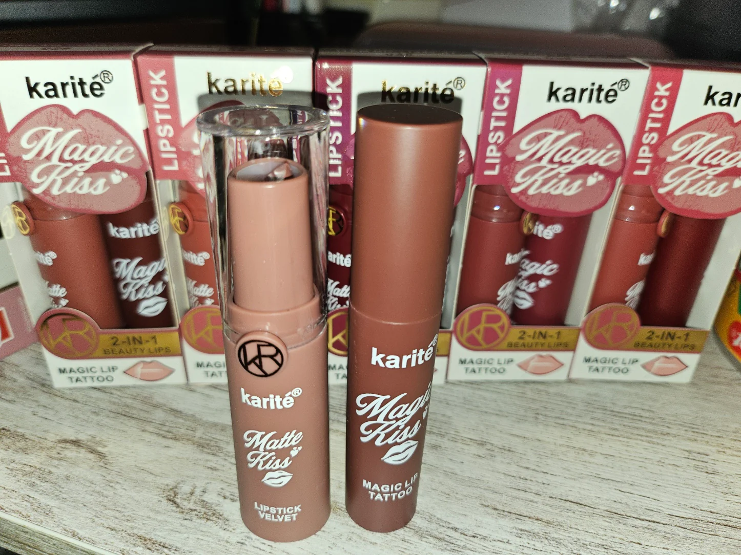 Dúo Perfilador tattoo peel-off + barra de labios Velvet 2 en 1 - Karité - Image 10