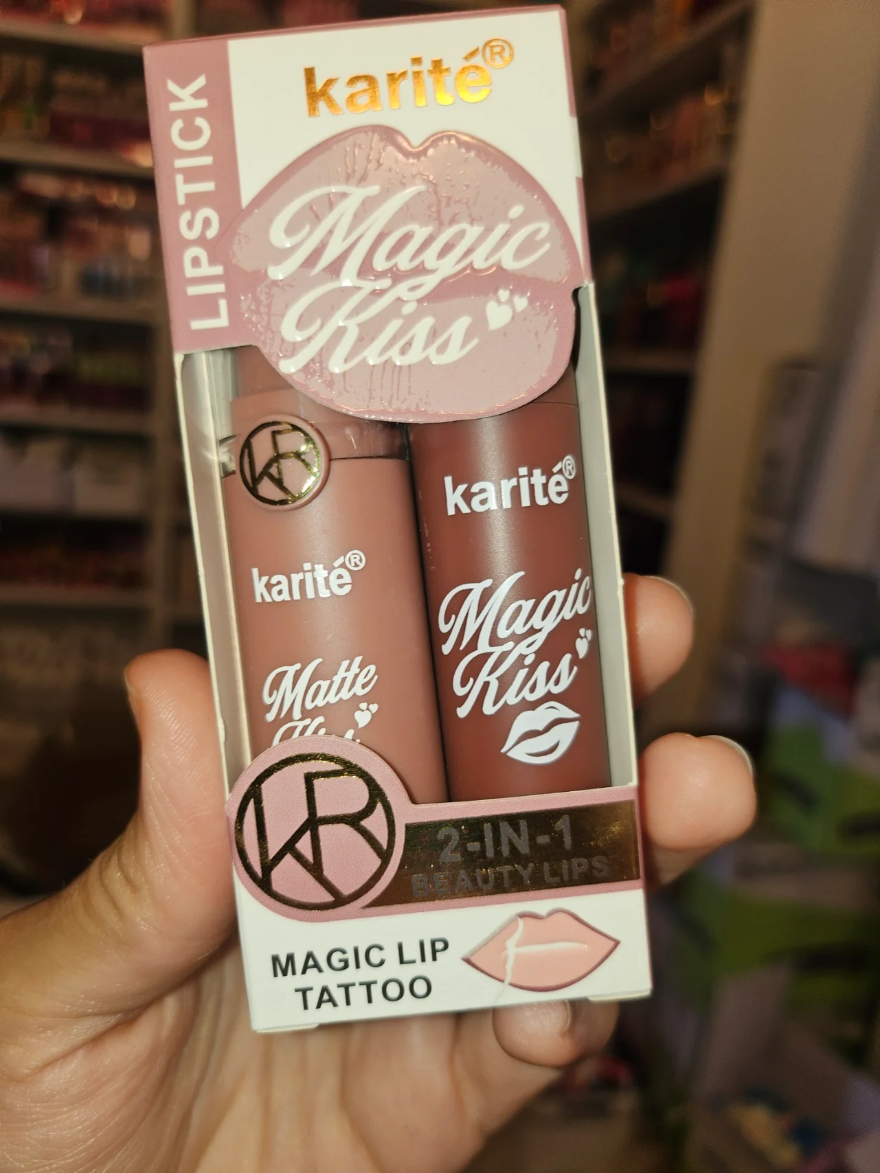 Dúo Perfilador tattoo peel-off + barra de labios Velvet 2 en 1 - Karité - Image 4