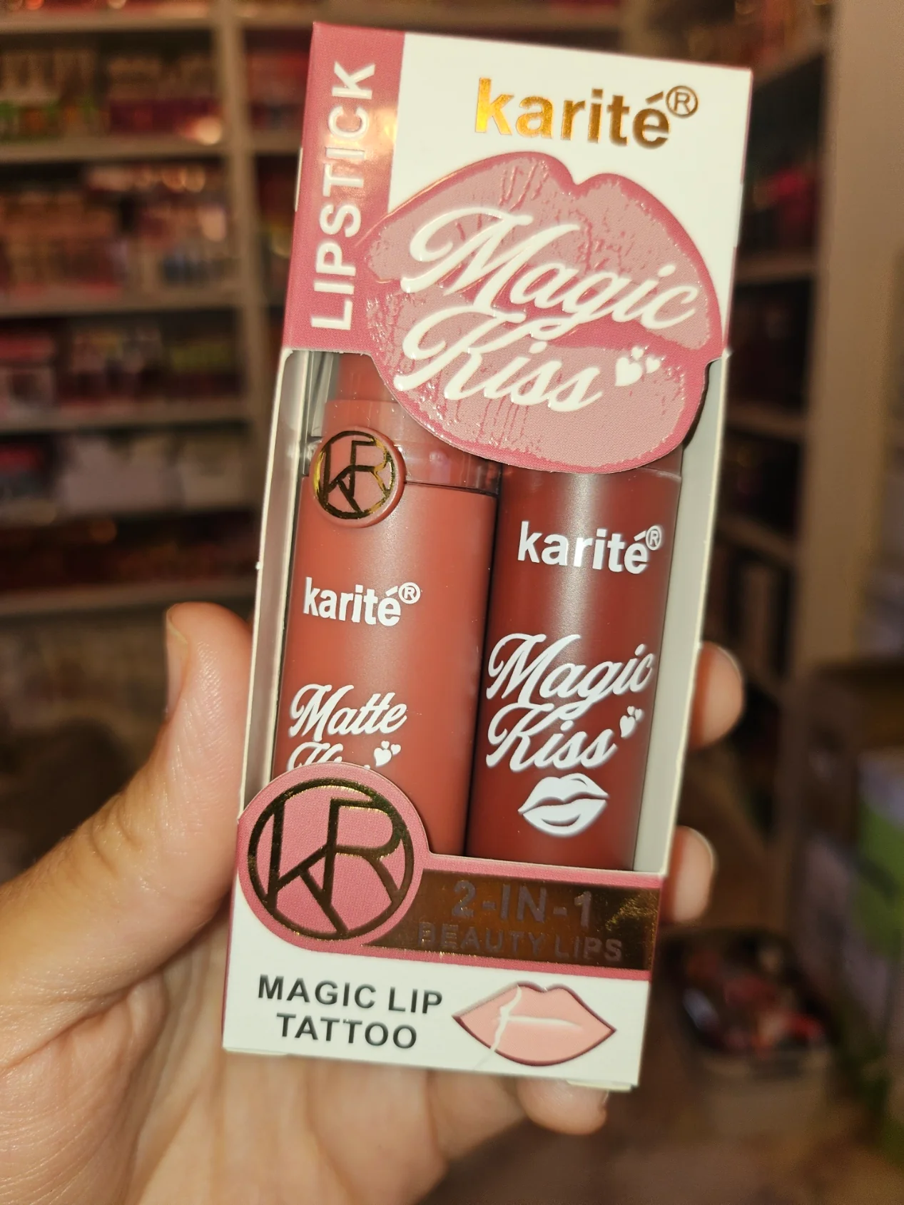 Dúo Perfilador tattoo peel-off + barra de labios Velvet 2 en 1 - Karité - Image 5