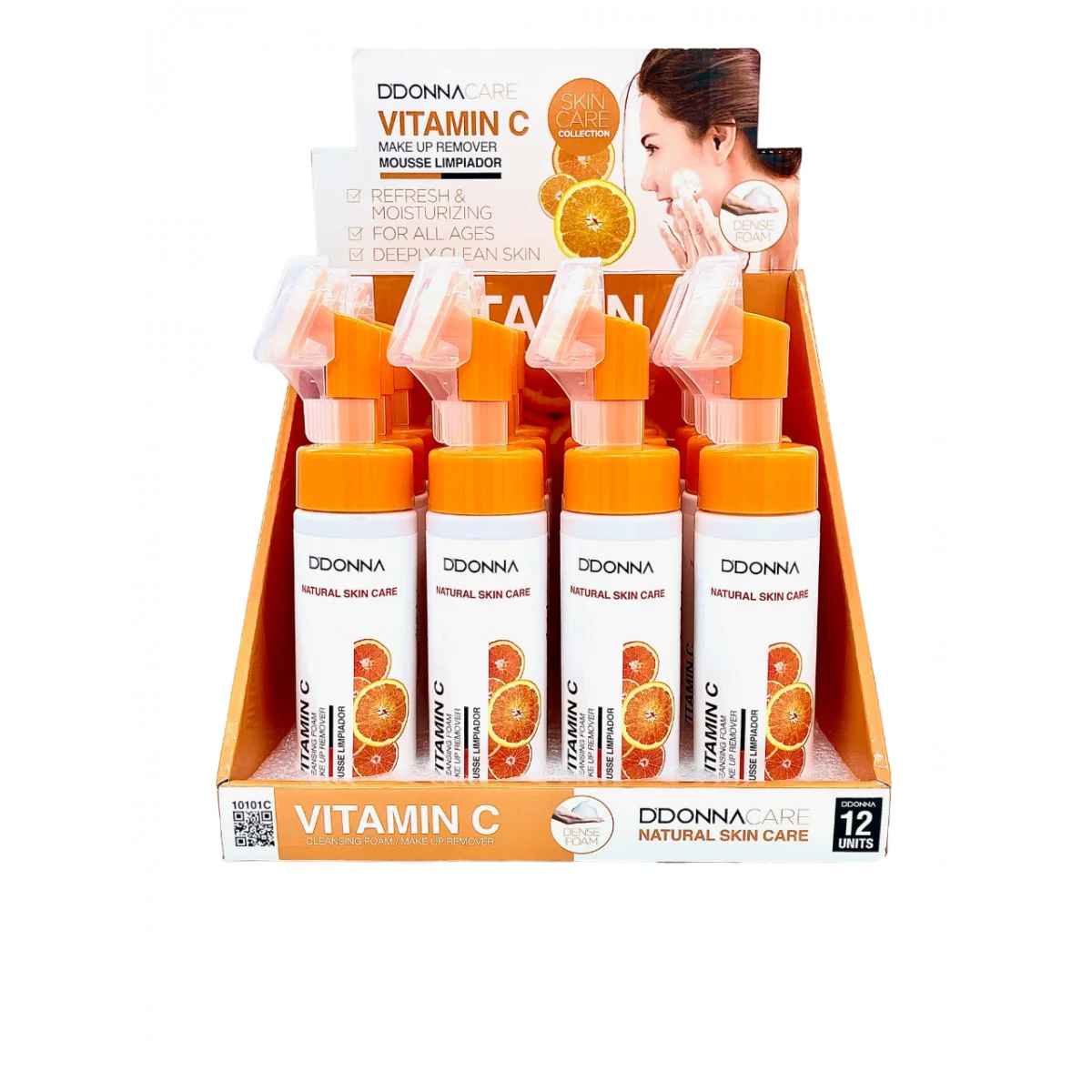 Limpiadora facial en Mouse con cepillo VITAMINA C - Make Up Remover Vitamin C - D'donna C - Image 5