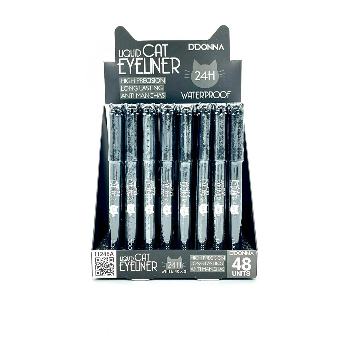 EYELINER Liquido Gato Negro 24h - Eyeliner Liquid Cat Black- DDONNA - Image 3