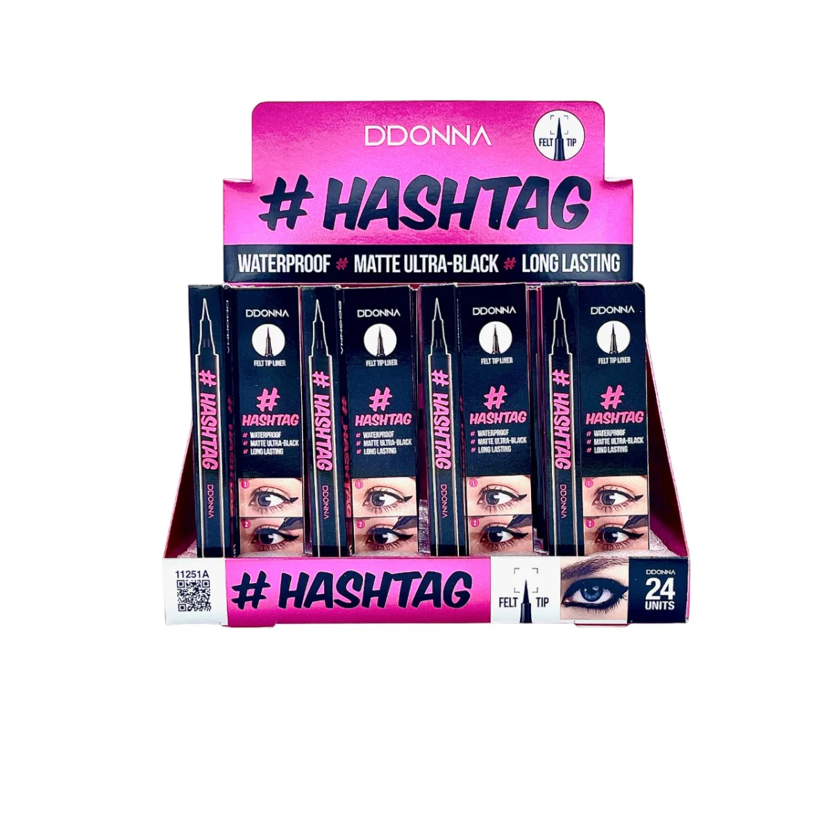 Eyeliner Liquido Hashtag 24h A - D'DONNA - Image 4