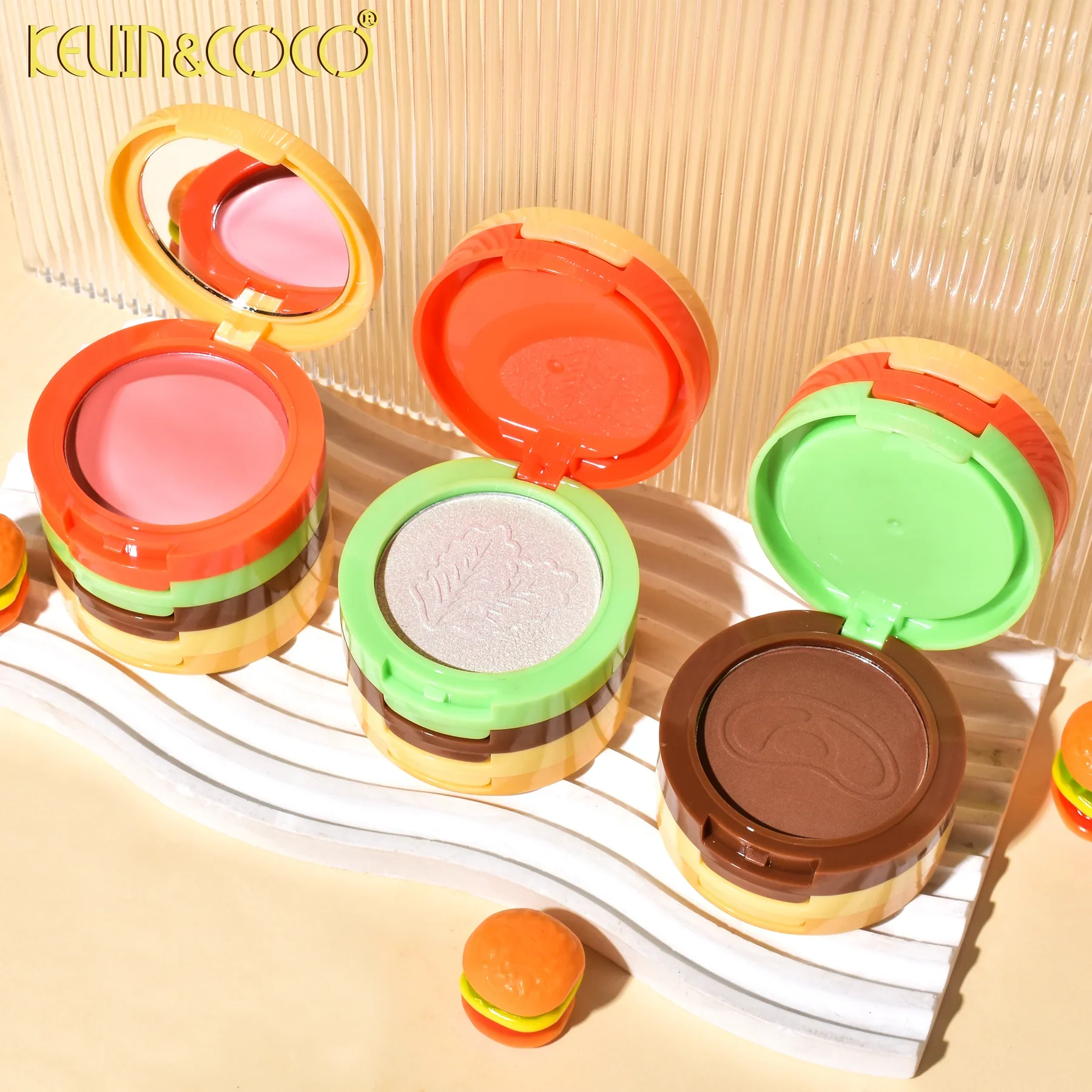 Hamburguesa de maquillaje 5 en 1 - Burgerlicious apilables .KEVIN & COCO - Image 4
