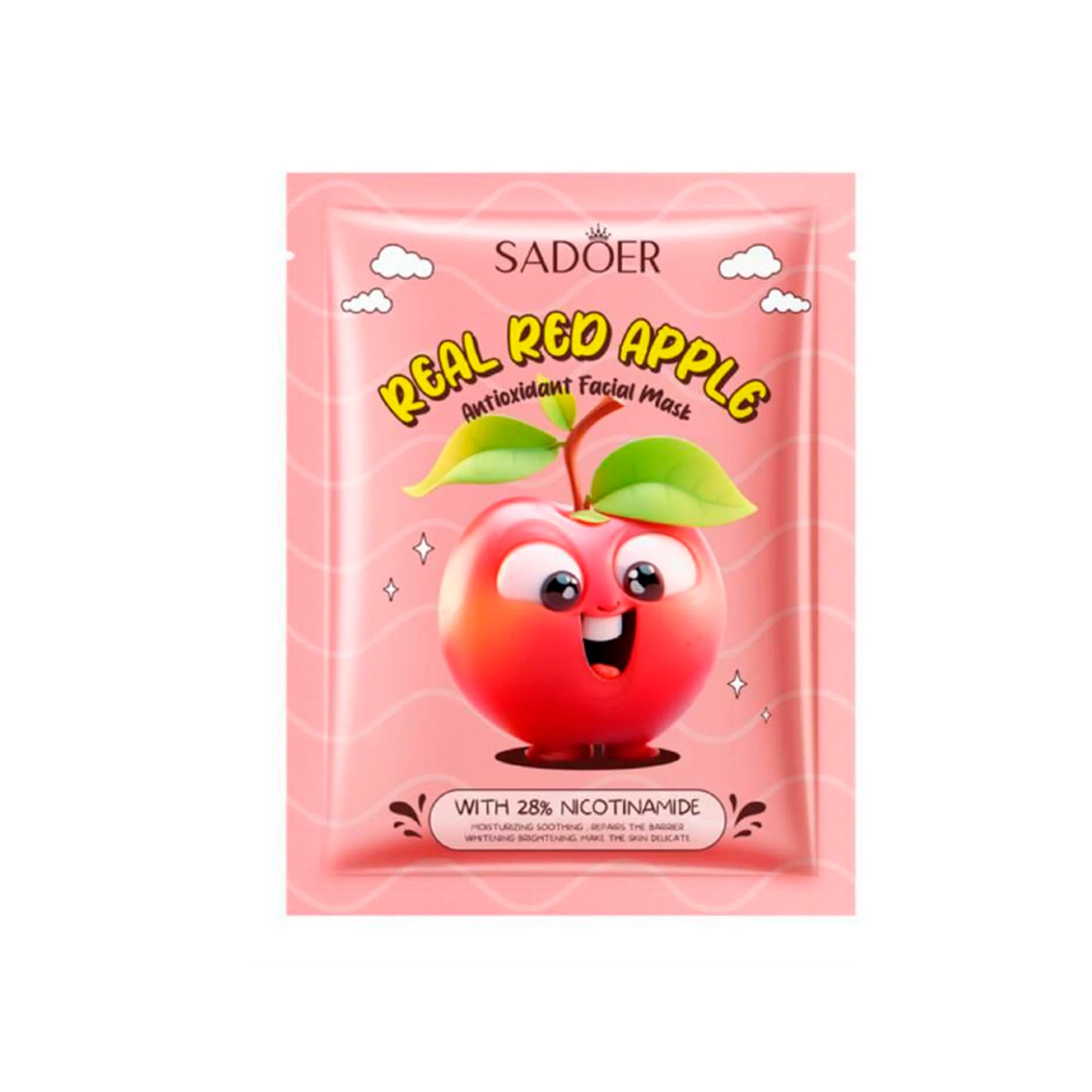 Mascarilla Facial Hidratante Manzana Roja