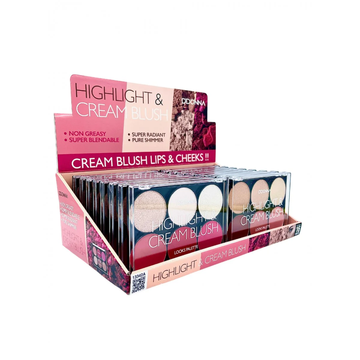 Paleta Highligth & Cream Blush - D'DONNA