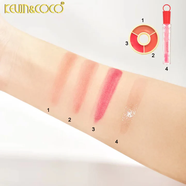 SET Colorete y Brillo Labial MERRY & BRIGHT - KEVIN & COCO - Image 4